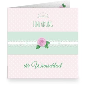 Kartenkaufrausch: Schöne rosa Einladungskarte aus unserer Einladung Papeterie in rosa