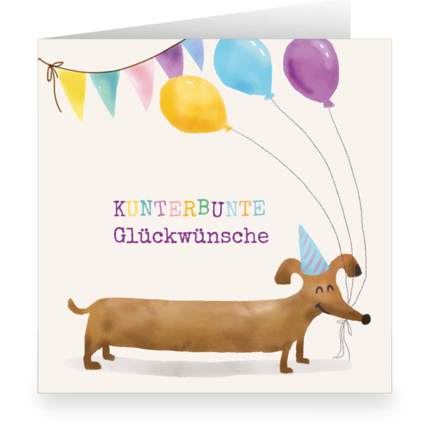 Kartenkaufrausch: Süße quadratische Geburtstagskarte aus unserer Geburtstags Papeterie in beige