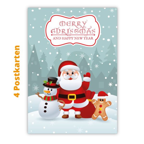 Kartenkaufrausch Postkarten in rot: Weihnachts Postkarte