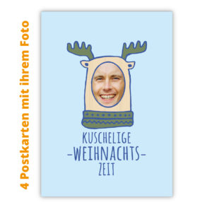Kartenkaufrausch Postkarten in hellblau: Postkarten mit ihrem Foto