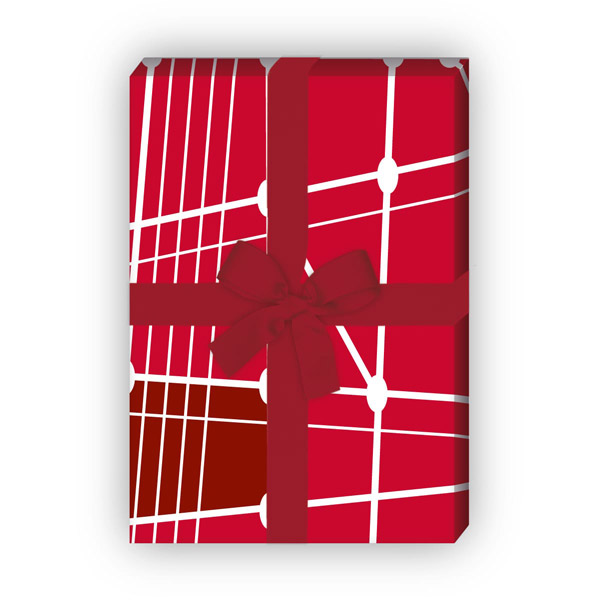 Kartenkaufrausch: Designer Geschenkpapier mit moderner aus unserer Designer Papeterie in rot