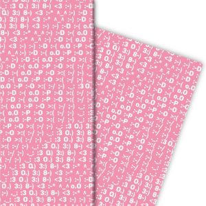 Kartenkaufrausch: Designer Geschenkpapier mit Typografischem aus unserer Schule Papeterie in rosa