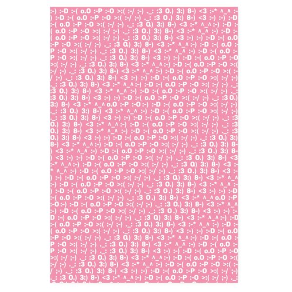 Designer Geschenkpapier mit Typografischem Buchstaben Muster in rosa