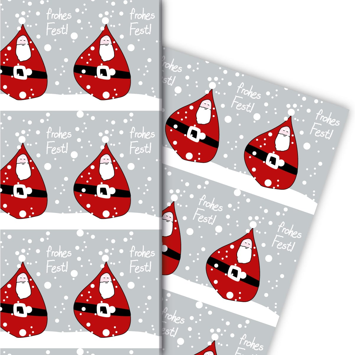 Kartenkaufrausch: Nettes Weihnachts Geschenkpapier mit aus unserer Weihnachts Papeterie in rot