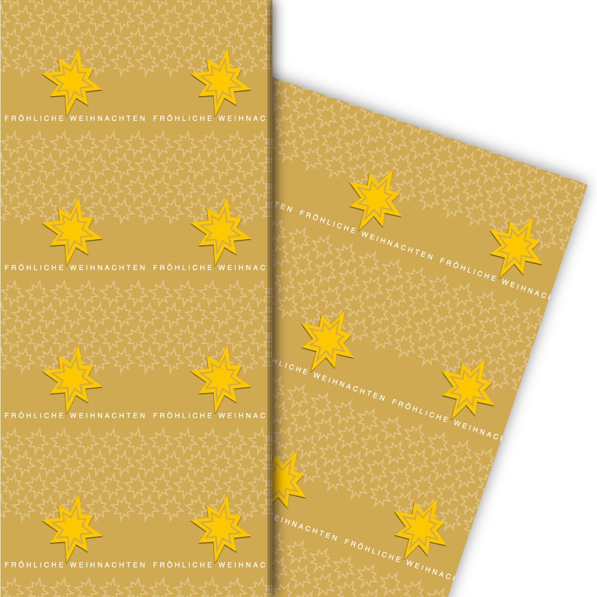 Kartenkaufrausch: Edles Weihnachts Geschenkpapier mit aus unserer Weihnachts Papeterie in beige