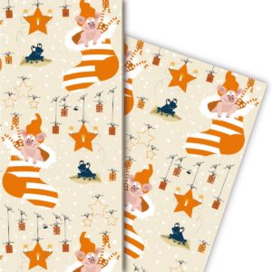 Kartenkaufrausch: Weihnachts Geschenkpapier für liebevolle aus unserer Weihnachts Papeterie in multicolor