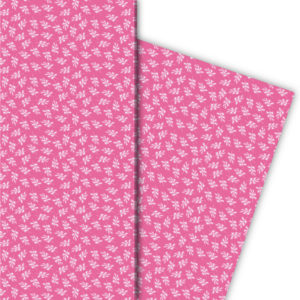 Kartenkaufrausch: Klein gemustertes Geschenkpapier mit aus unserer Natur Papeterie in rosa