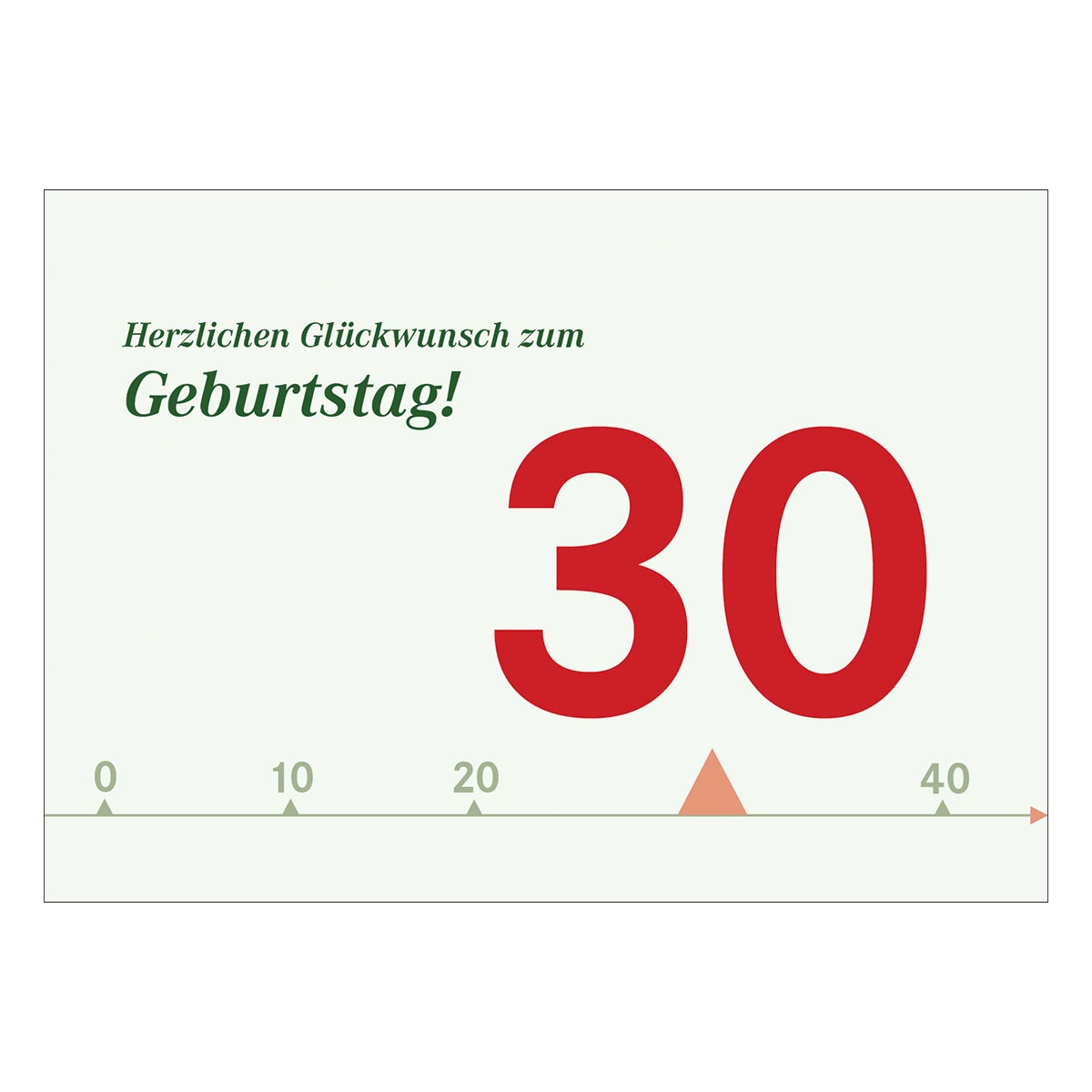 Feine Geburtstagskarte Zum 30 Geburtstag Kartenkaufrausch De