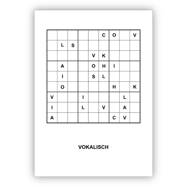 Kartenkaufrausch: Soduko Postkarten für Literatur aus unserer Soduko Papeterie in weiß