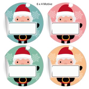 Kartenkaufrausch: 24 nette Aufkleber zu Weihnachten aus unserer Weihnachts Papeterie in multicolor