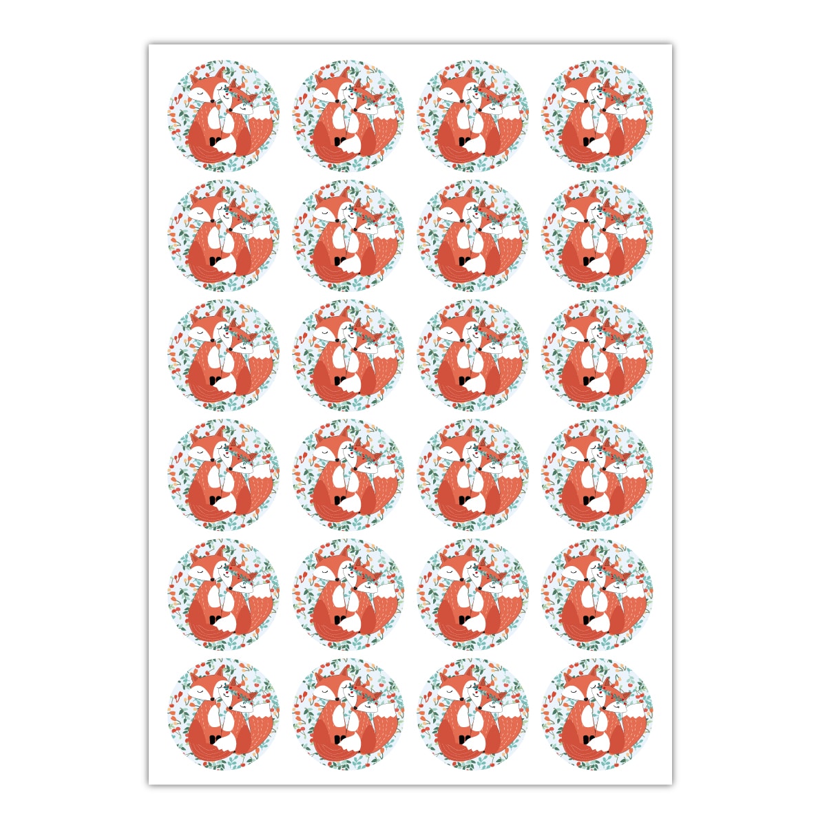 Kartenkaufrausch Sticker in orange: Liebes Aufkleber auch zur Hochzeit