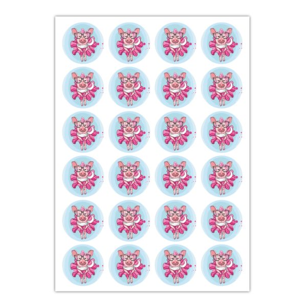 Kartenkaufrausch Sticker in pink: modische Aufkleber