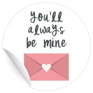 Kartenkaufrausch: 24 romantische Valentines Aufkleber aus unserer Liebes Papeterie in weiß
