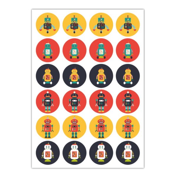 Kartenkaufrausch Sticker in multicolor: mega coole Retro Aufkleber