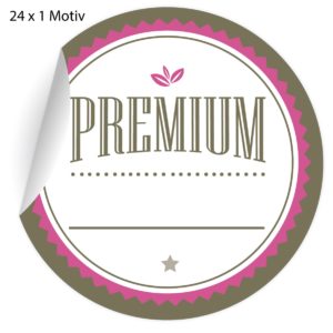 Kartenkaufrausch: edle Premium Aufkleber zum Beschriften aus unserer Designer Papeterie in pink