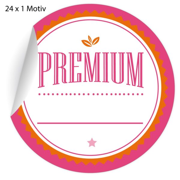 Kartenkaufrausch: Premium Aufkleber zum Beschriften aus unserer Designer Papeterie in orange