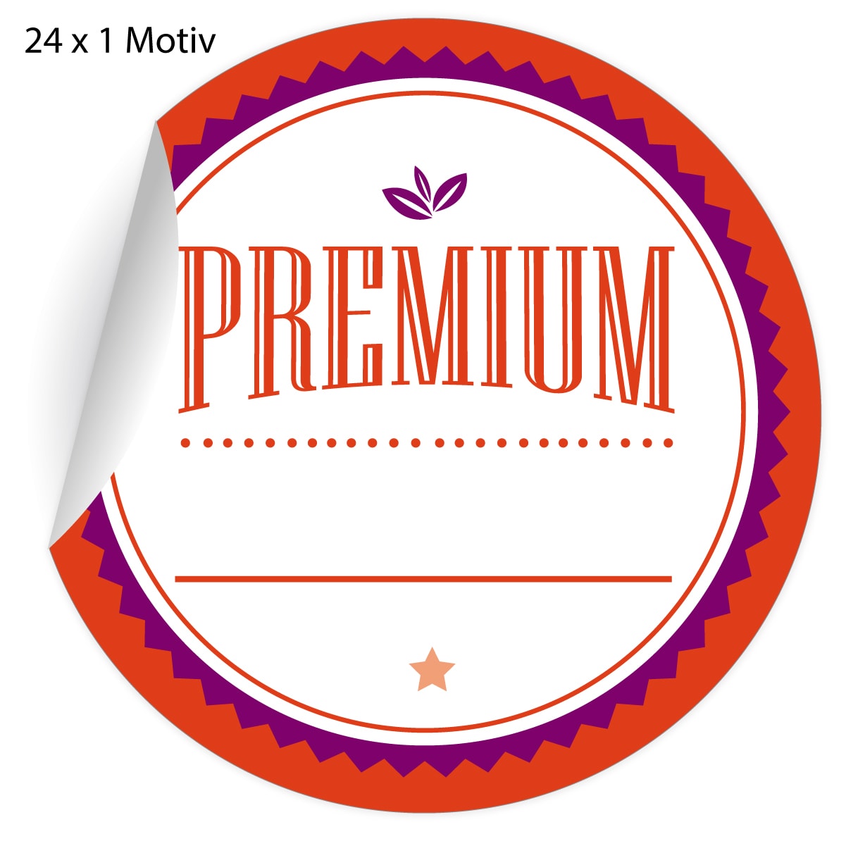 Kartenkaufrausch: 24 moderne Premium Aufkleber aus unserer Designer Papeterie in orange