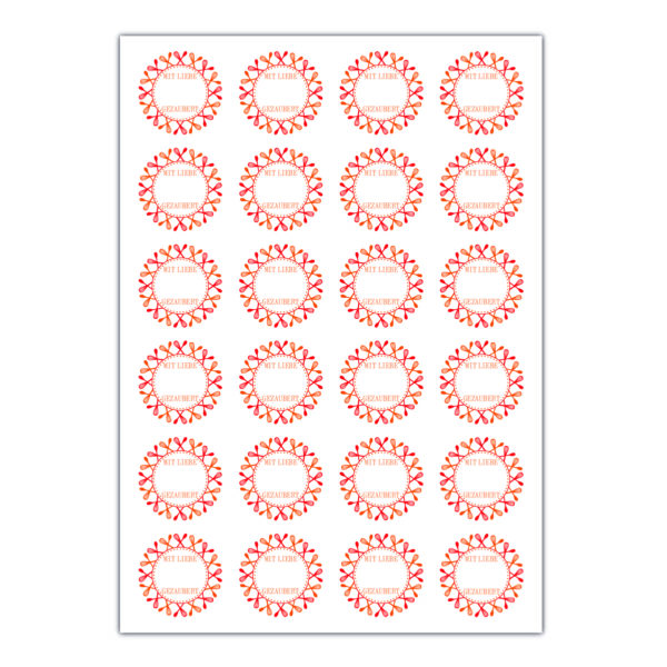 Kartenkaufrausch Sticker in weiß: Küchenfee Aufkleber zum Beschriften für Selbstgemachtes