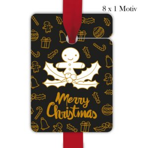 Kartenkaufrausch: Geschenkanhänger Tags zu Weihnachten aus unserer Weihnachts Papeterie in schwarz