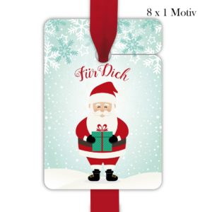 Kartenkaufrausch: 8 hübsche Weihnachts Geschenkanhänger aus unserer Weihnachts Papeterie in türkis