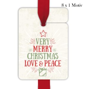 Kartenkaufrausch: Vintage Weihnachts Geschenkanhänger aus unserer Weihnachts Papeterie in beige