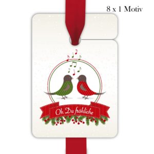 Kartenkaufrausch: süße Weihnachts Geschenkanhänger Tags aus unserer Weihnachts Papeterie in beige