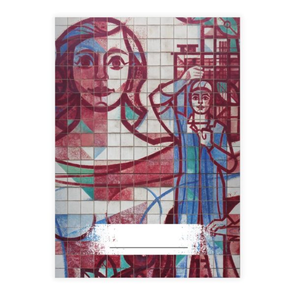 Kartenkaufrausch: DDR Streetart Notizheft/ Schulheft aus unserer Schul Papeterie in multicolor
