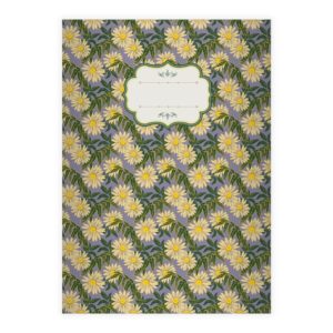 Kartenkaufrausch: florales Vintage Notizheft/ Schulheft aus unserer floralen Papeterie in lila