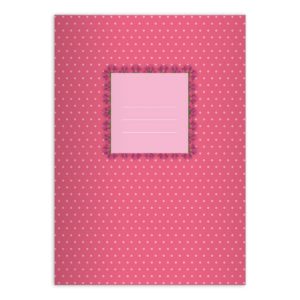 Kartenkaufrausch: Pünktchen Notizheft/ Schulheft für Mädchen aus unserer floralen Papeterie in rosa
