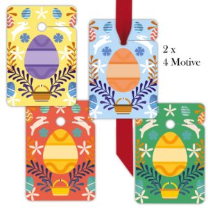 Kartenkaufrausch: folklore Oster Geschenkanhänger aus unserer Oster Papeterie in multicolor