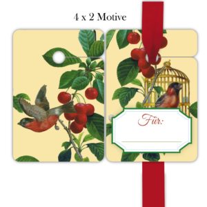 Kartenkaufrausch: gelbe "Apfelkirsch" Geschenkanhänger aus unserer Designer Papeterie in gelb