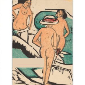 Kartenkaufrausch: Malblock Kunst Motiv Ernst Ludwig Kirchner aus unserer Malblock Papeterie in beige