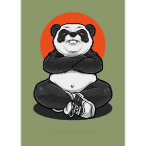 Kartenkaufrausch: Cooler Panda DIN A3 Malblock aus unserer Malblock Papeterie in grün
