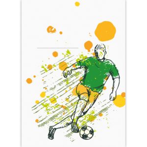 Kartenkaufrausch: Fußball DIN A3 Malblock aus unserer Malblock Papeterie in weiß