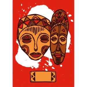 Kartenkaufrausch: Afrika DIN A3 Malblock aus unserer Malblock Papeterie in rot