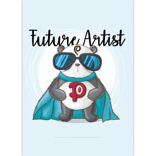 Kartenkaufrausch: Malblock mit Hero Panda aus unserer Malblock Papeterie in hellblau
