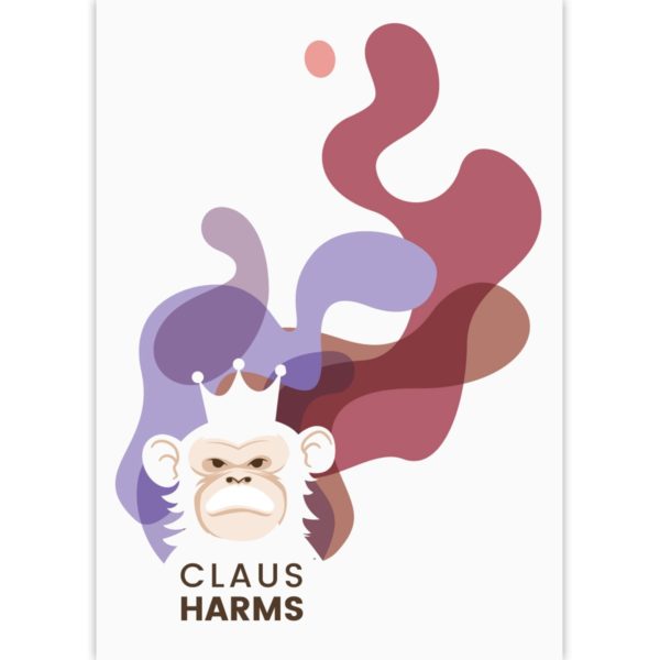 Personalisierbare Zeichenblöcke in weiß: Malblock mit Affen König