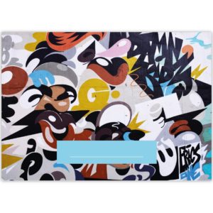 Kartenkaufrausch: Malblock Motiv "Graffiti" aus unserer Malblock Papeterie in multicolor