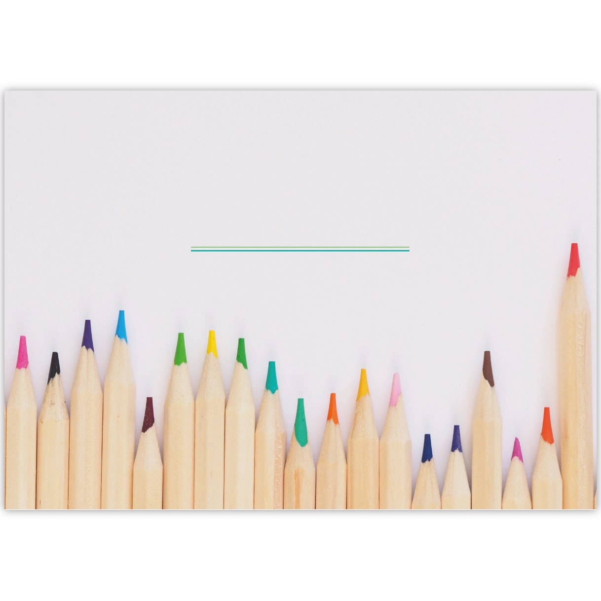 Kartenkaufrausch: Malblock Motiv "Buntstifte" aus unserer Malblock Papeterie in multicolor
