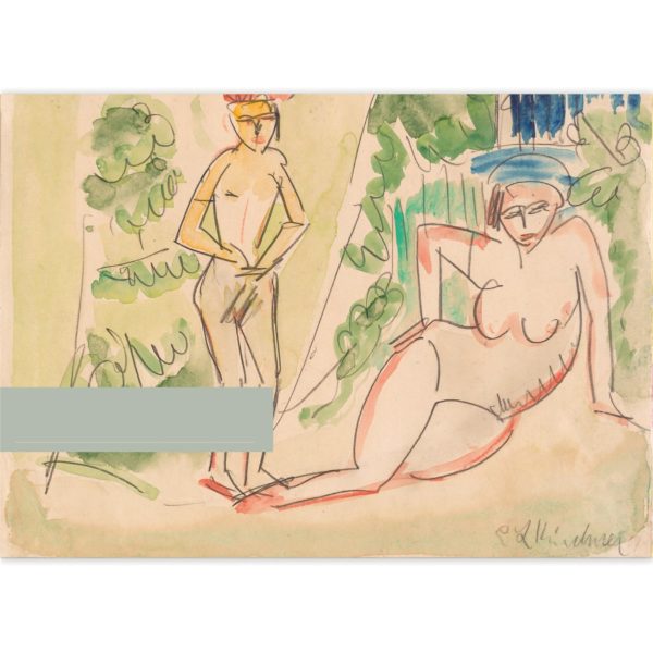 Kartenkaufrausch: Malblock Motiv Ernst Ludwig Kirchner aus unserer Malblock Papeterie in beige
