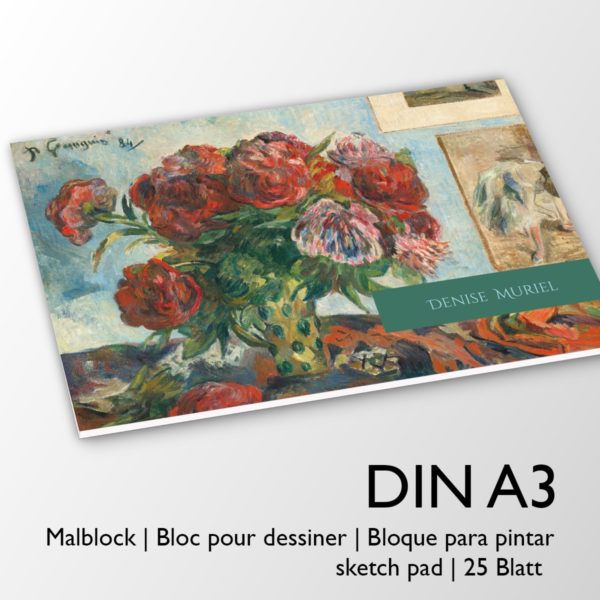 Kartenkaufrausch Zeichenblock in rot: Malblock Paul Gauguin: Stilleben