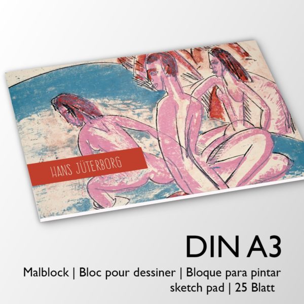 Kartenkaufrausch Zeichenblock in pink: Sommer DIN A3 Malblock