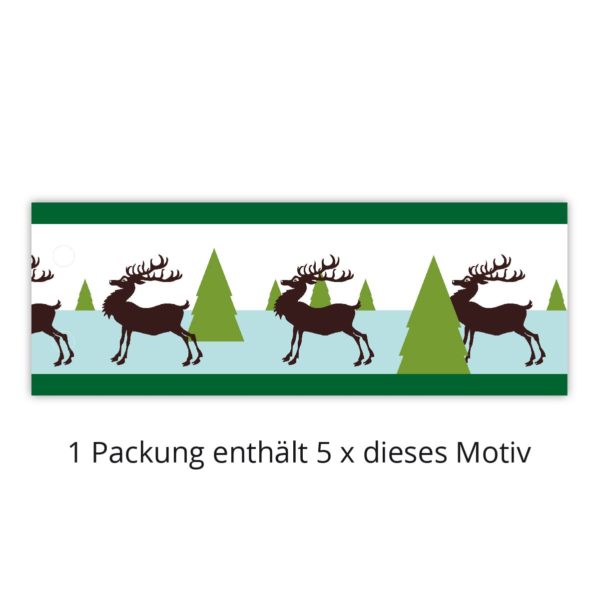 Kartenkaufrausch: Transparentlichter mit Hirsch aus unserer Weihnachts Papeterie in grün