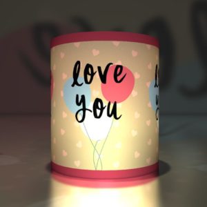 Kartenkaufrausch dekorative “Love you” Transparentlichter in rot