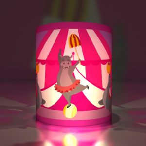 Kartenkaufrausch dekorative süße Zirkus Transparentlichter in pink