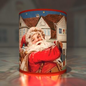 Kartenkaufrausch dekorative Santa Claus Teelichthalter in rot