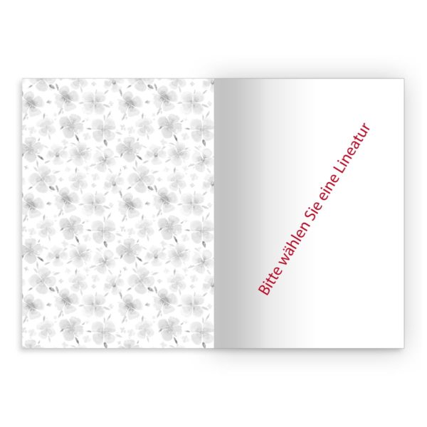 Kartenkaufrausch Notizheft in rosa: Glücksbringendes Blüten Notizheft/ Schulheft