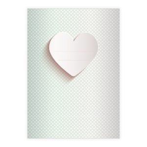 Kartenkaufrausch: Romantisches Notizheft/ Schulheft mit aus unserer Designer Papeterie in grün