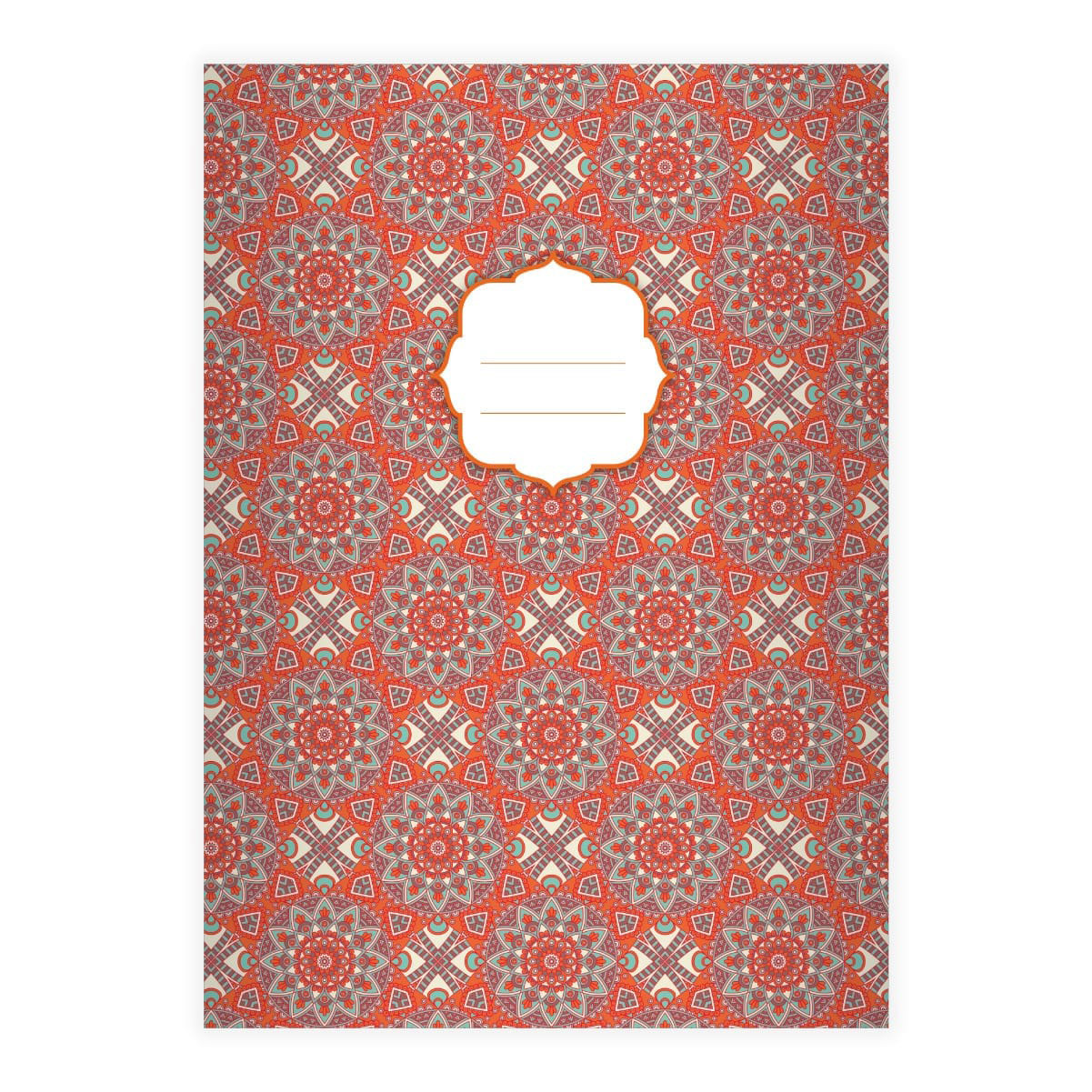 Kartenkaufrausch: Boho Stil Notizheft/ Schulheft aus unserer Designer Papeterie in orange