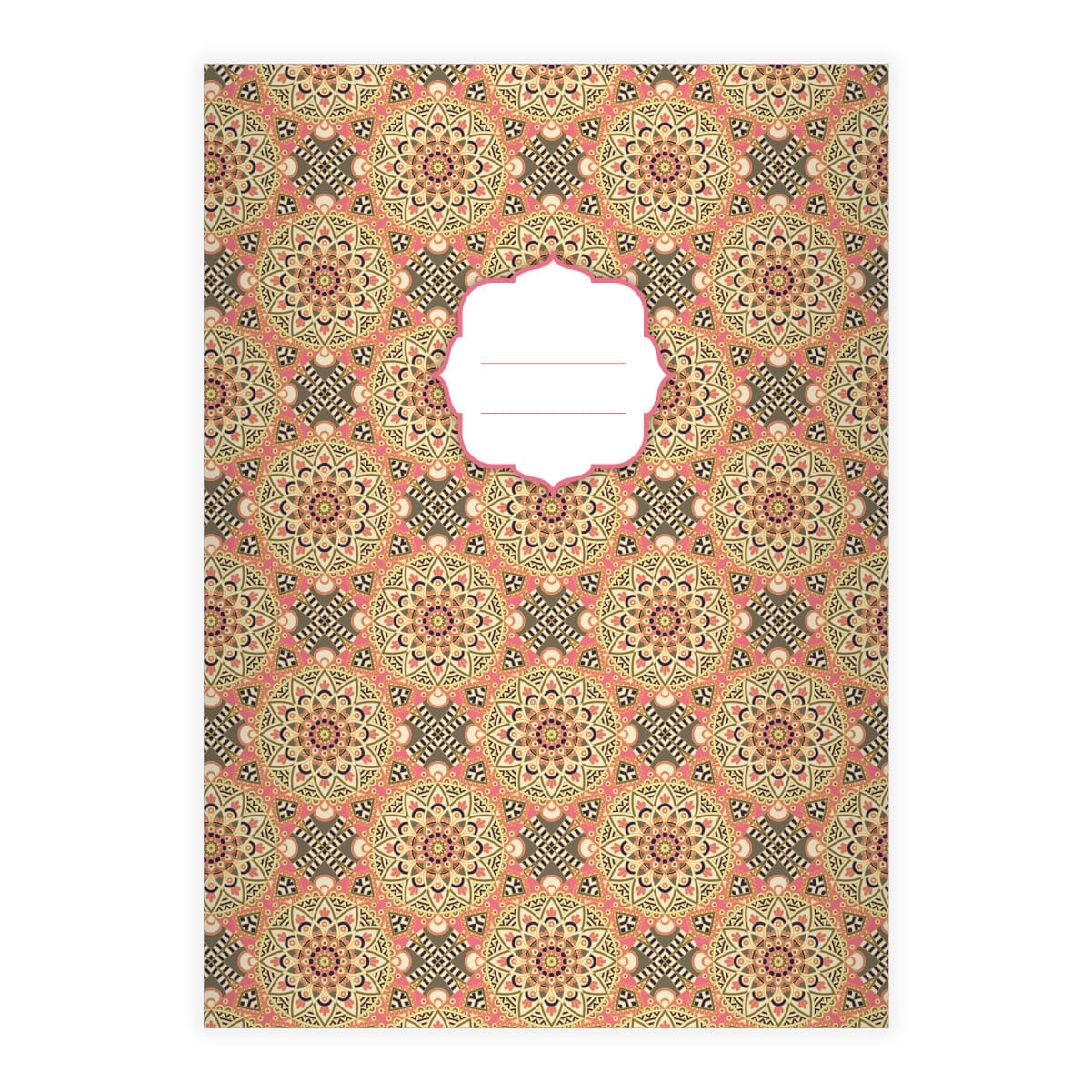 Kartenkaufrausch: Schickes Boho Stil Notizheft/ aus unserer Designer Papeterie in rosa